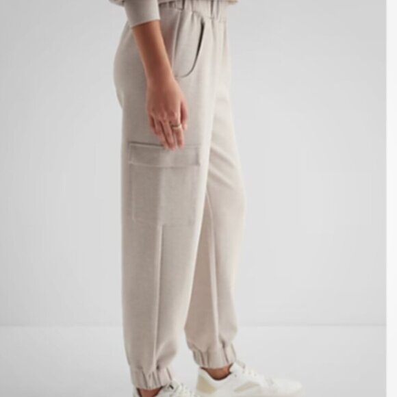 Express High Waisted Luxe Lounge Cargo Joggers Women’s Size XL  Ankle (0-2) - Picture 2 of 2